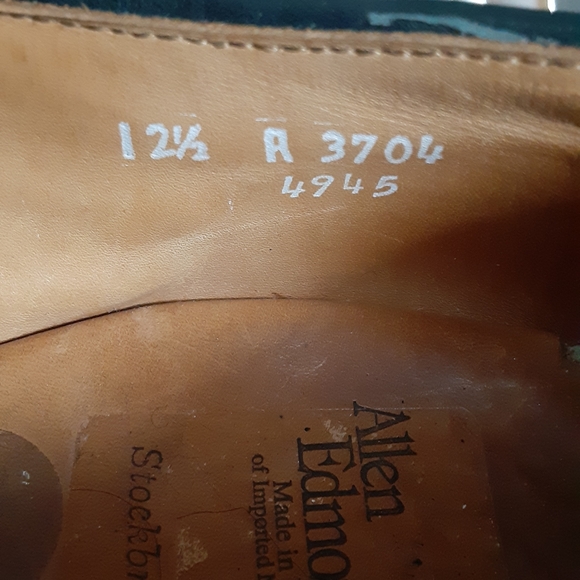 Allen Edmonds Stockbridge 12.5 Black Split Toe - Picture 6 of 6